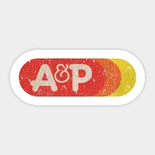 A&P Supermarket 1976 Vintage Sticker